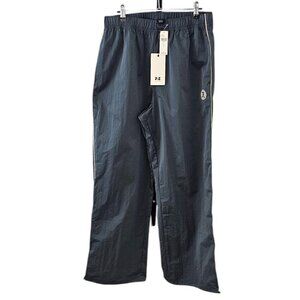 P.E Nation Womens Switchback Pants, Wide Leg, Cinch Bottom, Carbon, Hi-Rise, L